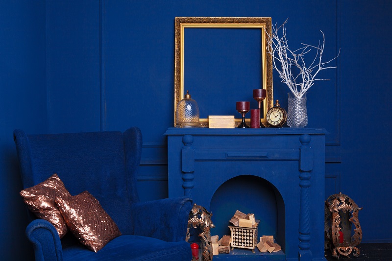 azul clássico na decoração - monocromático